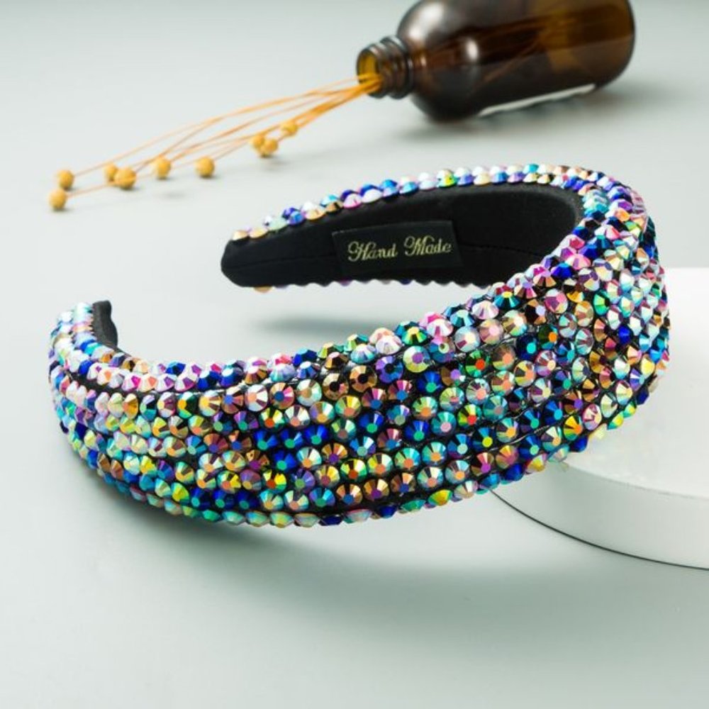 large sparkle padded headband